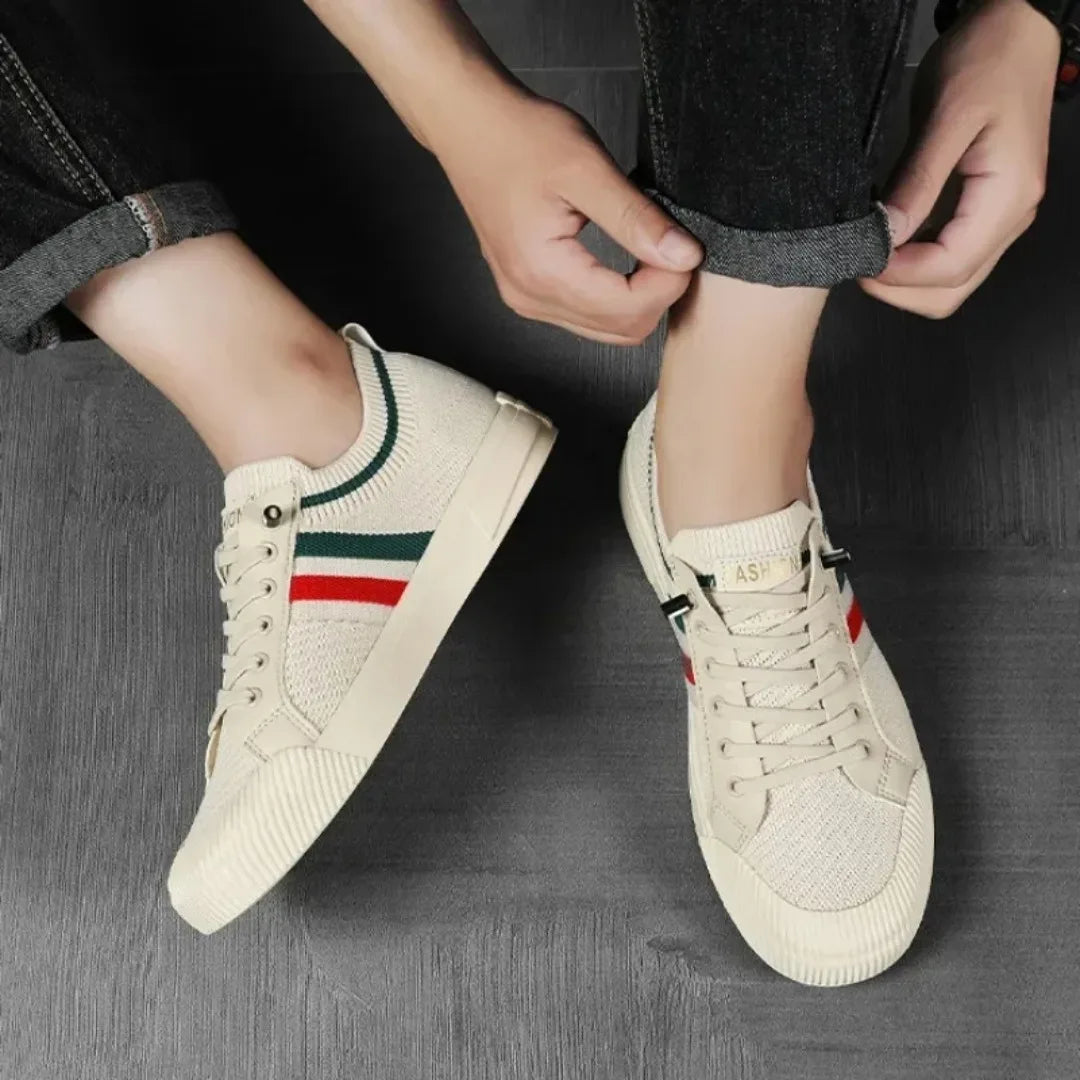 Luxury Men’s Casual Shoes – Breathable Mesh Sneakers 2025