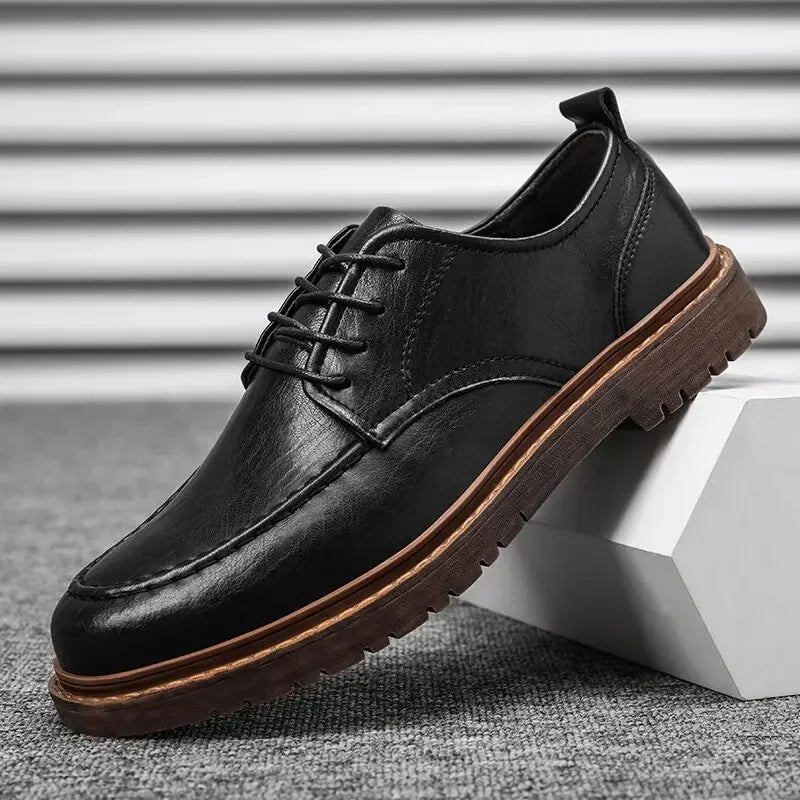 Men’s Casual Leather Shoes – Classic Handmade Loafers & Oxford Lace-Up Sneakers