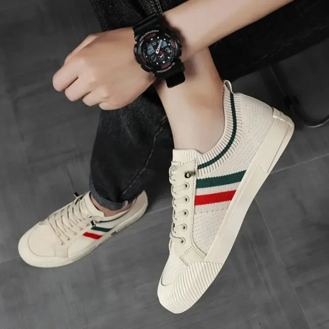 Luxury Men’s Casual Shoes – Breathable Mesh Sneakers 2025