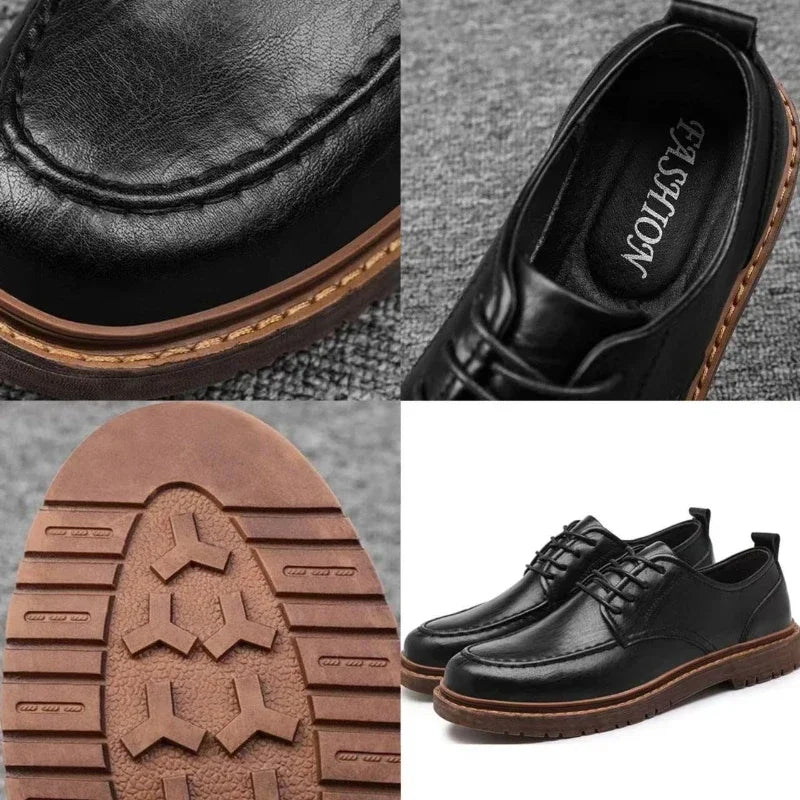 Men’s Casual Leather Shoes – Classic Handmade Loafers & Oxford Lace-Up Sneakers
